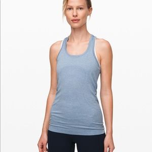 Lululemon Swiftly tank top slate blue size 2